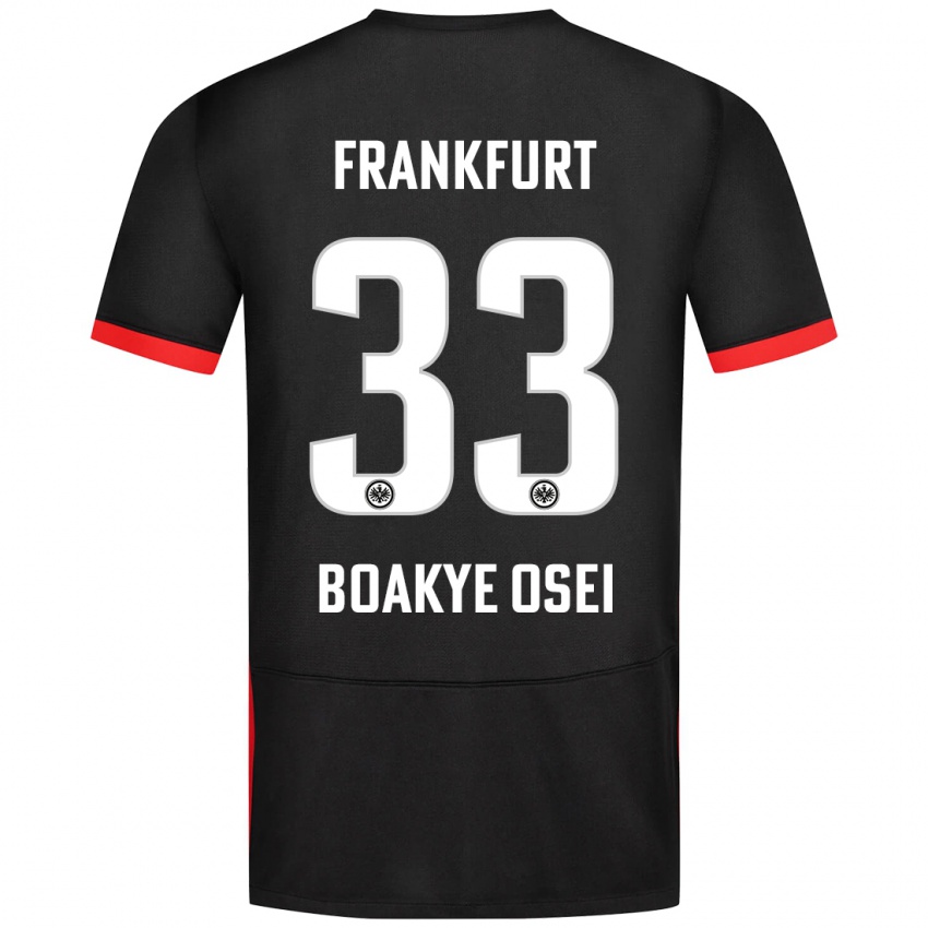 Criança Camisola Derek Boakye-Osei #33 Preto Alternativa 2024/25 Camisa Brasil