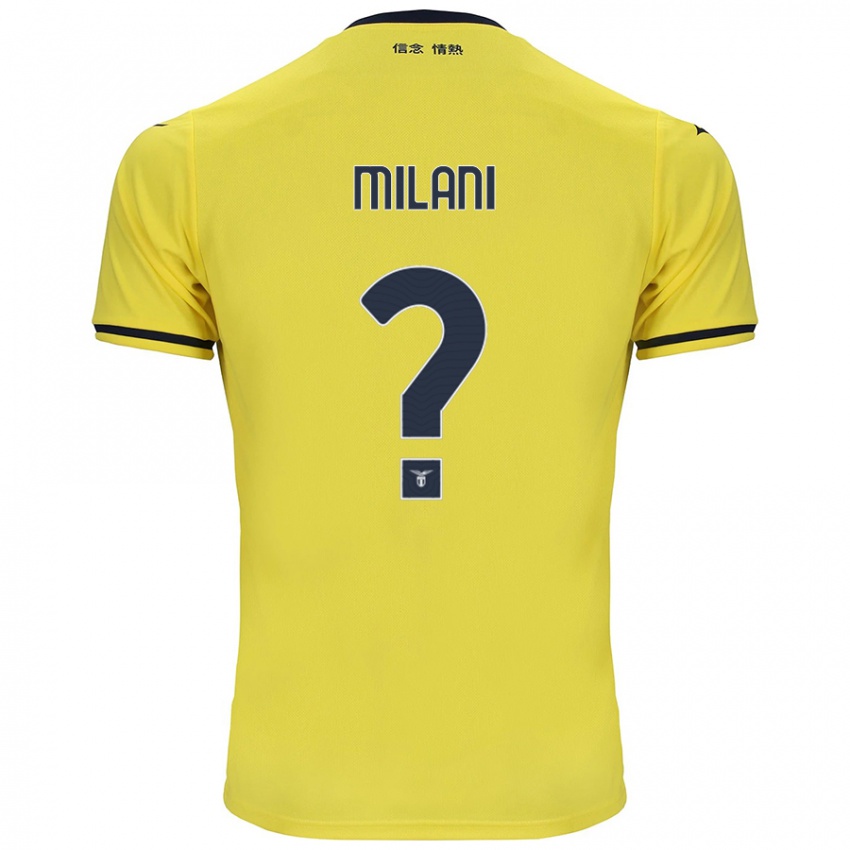 Criança Camisola Alessandro Milani #0 Amarelo Alternativa 2024/25 Camisa Brasil