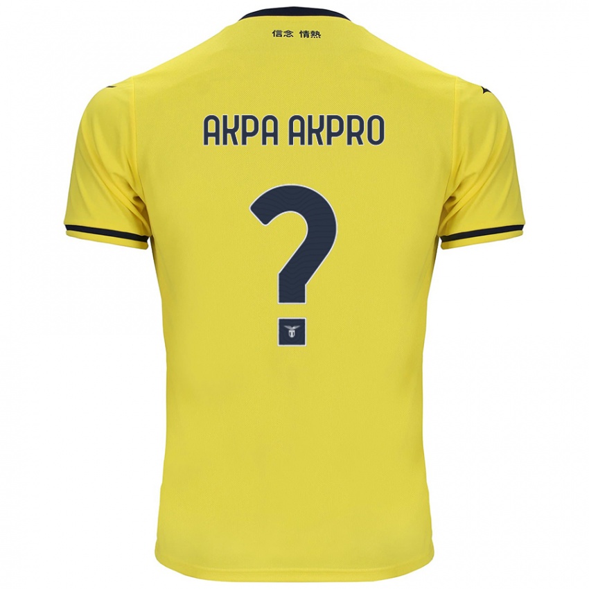 Criança Camisola Jean-Daniel Akpa Akpro #0 Amarelo Alternativa 2024/25 Camisa Brasil