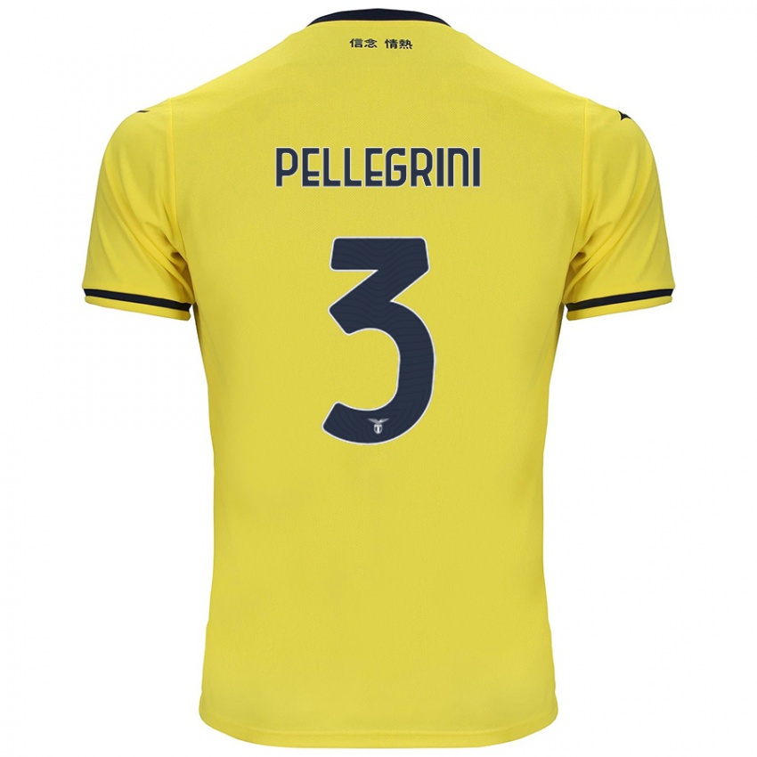 Criança Camisola Luca Pellegrini #3 Amarelo Alternativa 2024/25 Camisa Brasil