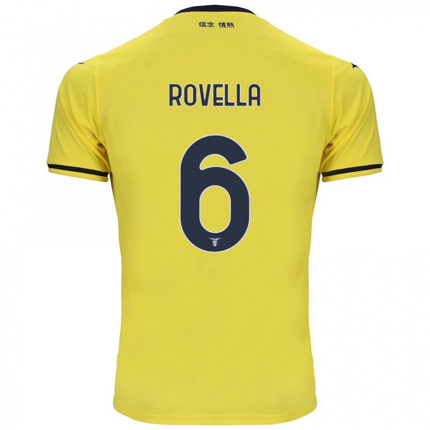 Criança Camisola Nicolo Rovella #6 Amarelo Alternativa 2024/25 Camisa Brasil