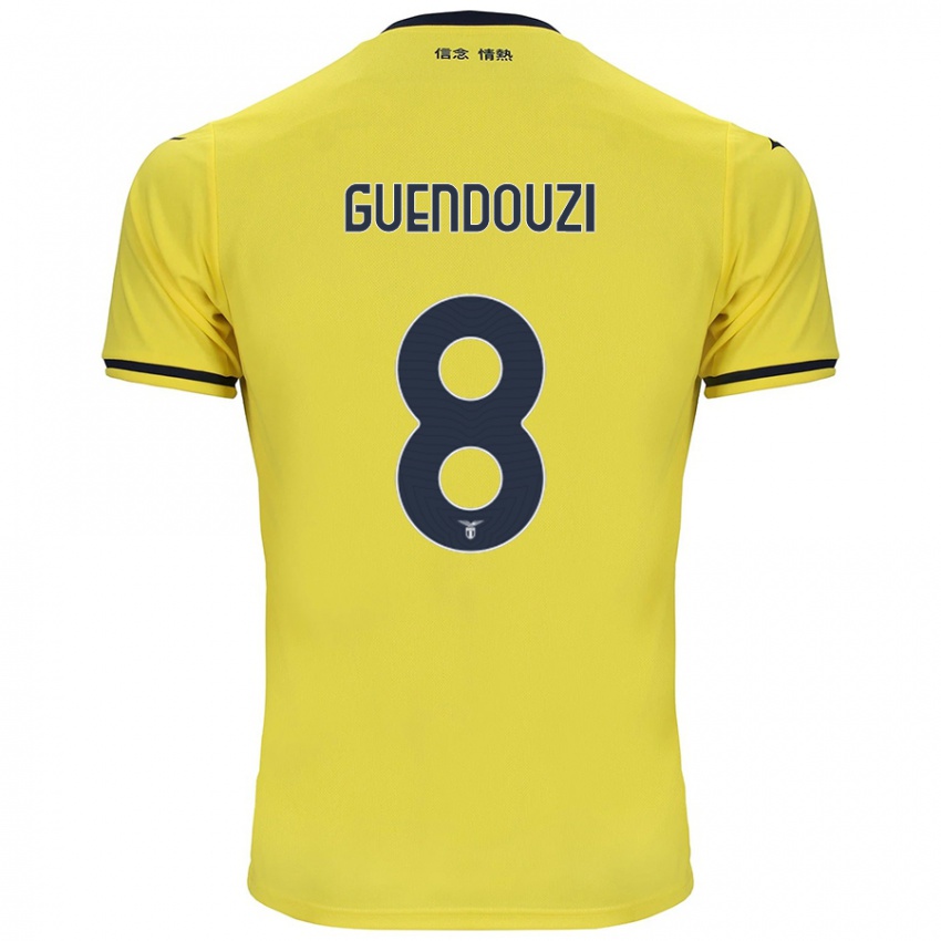 Criança Camisola Matteo Guendouzi #8 Amarelo Alternativa 2024/25 Camisa Brasil