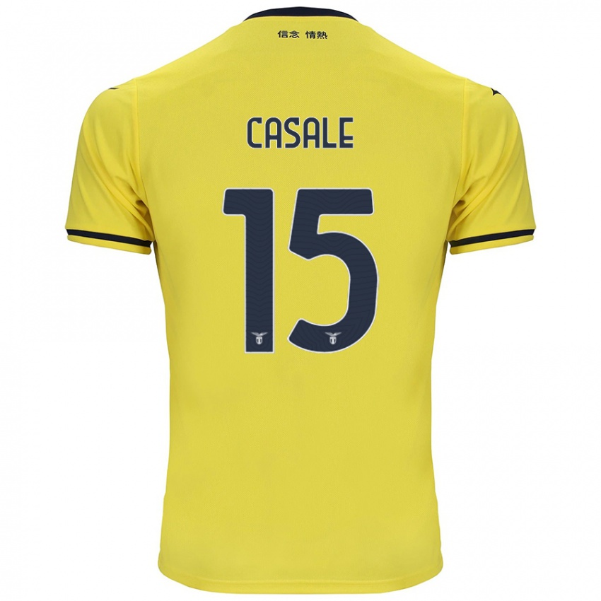 Criança Camisola Nicolò Casale #15 Amarelo Alternativa 2024/25 Camisa Brasil