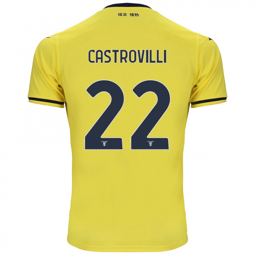 Criança Camisola Gaetano Castrovilli #22 Amarelo Alternativa 2024/25 Camisa Brasil