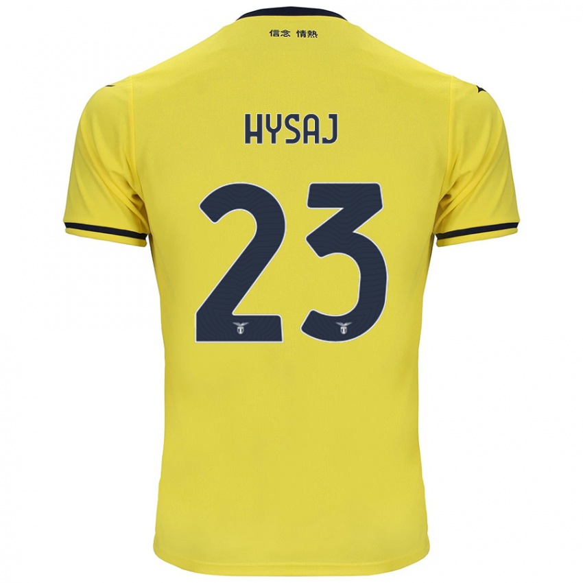 Criança Camisola Elseid Hysaj #23 Amarelo Alternativa 2024/25 Camisa Brasil