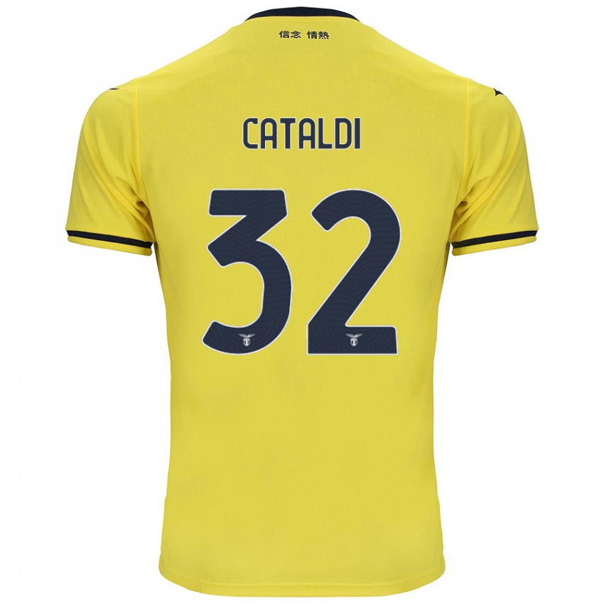 Criança Camisola Danilo Cataldi #32 Amarelo Alternativa 2024/25 Camisa Brasil