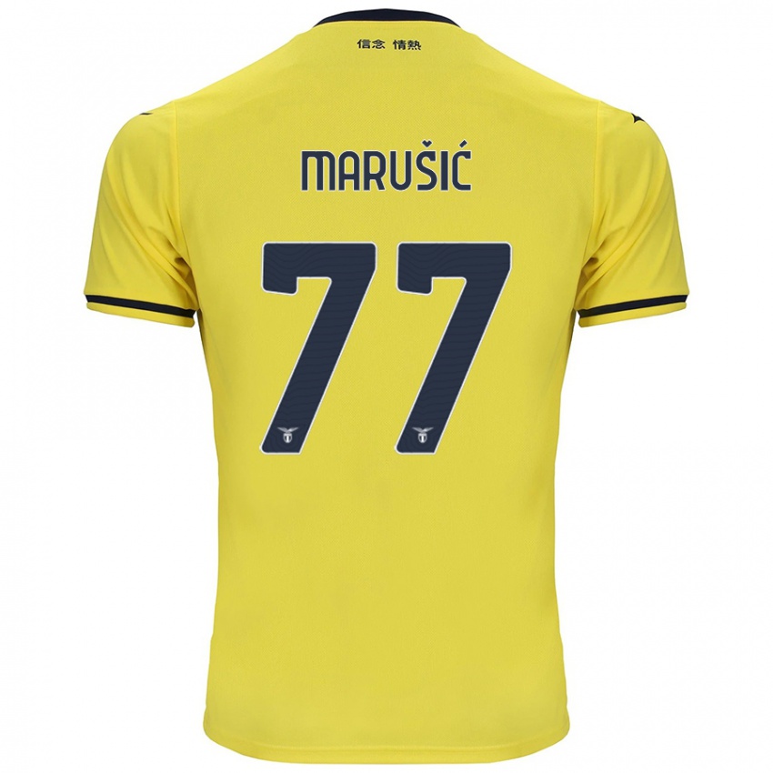 Criança Camisola Adam Marusic #77 Amarelo Alternativa 2024/25 Camisa Brasil