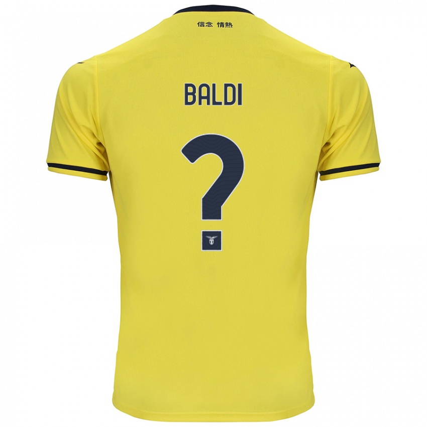 Criança Camisola Mattia Santagostino Baldi #0 Amarelo Alternativa 2024/25 Camisa Brasil