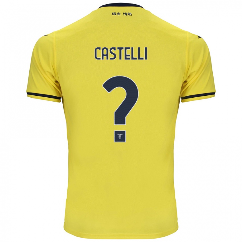 Criança Camisola Valerio Castelli #0 Amarelo Alternativa 2024/25 Camisa Brasil