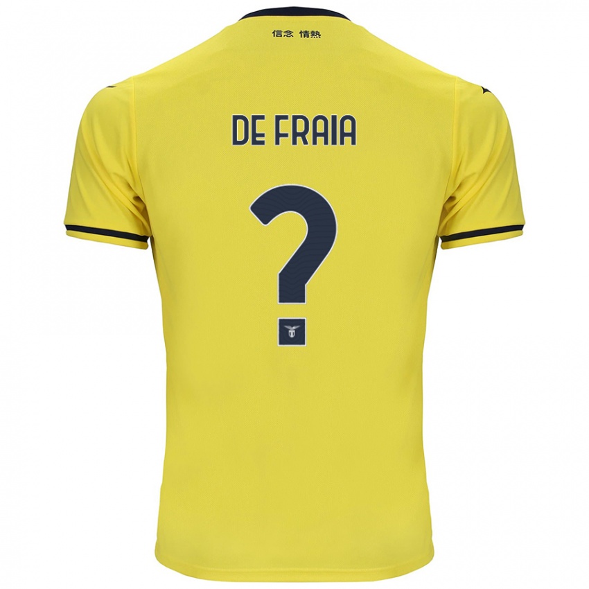 Criança Camisola Davide De Fraia #0 Amarelo Alternativa 2024/25 Camisa Brasil