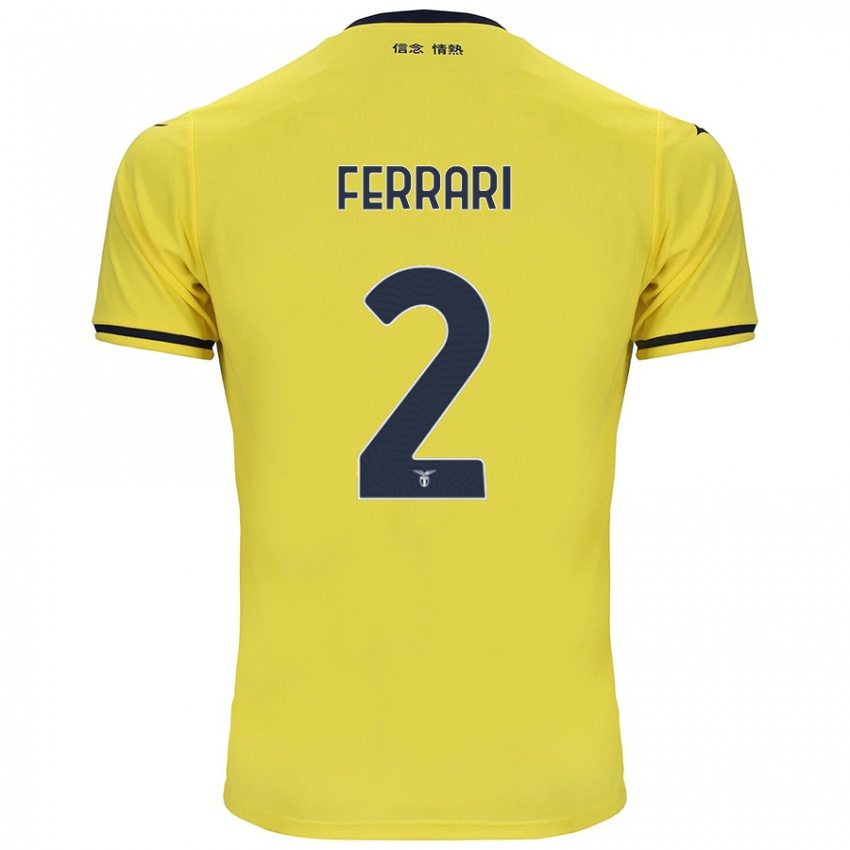 Criança Camisola Lorenzo Ferrari #2 Amarelo Alternativa 2024/25 Camisa Brasil