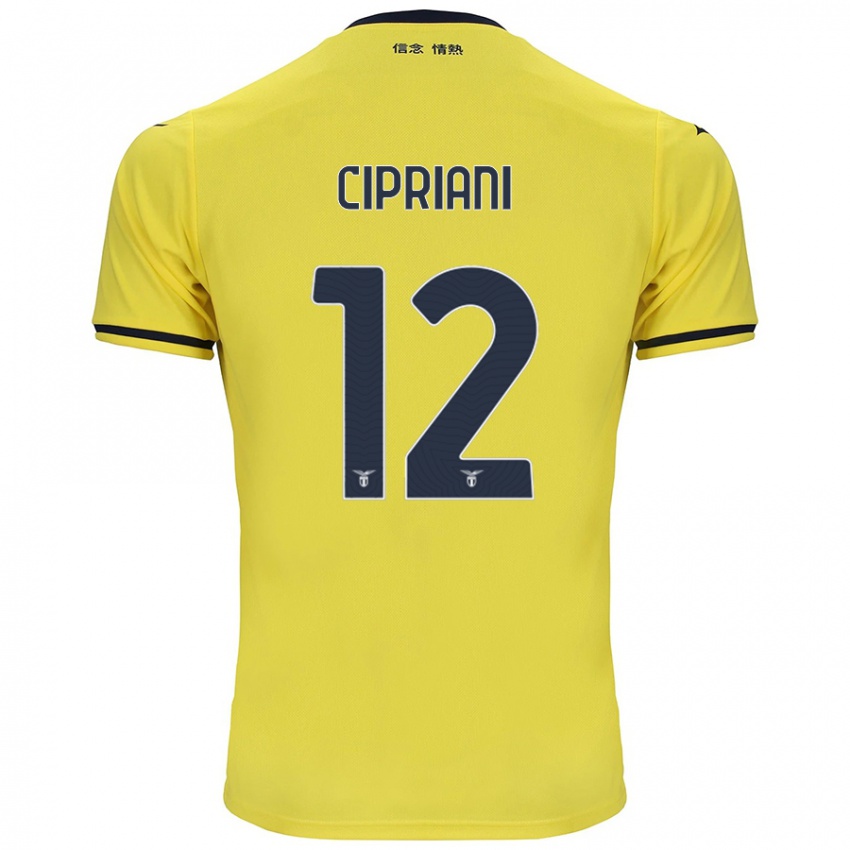 Criança Camisola Alessio Cipriani #12 Amarelo Alternativa 2024/25 Camisa Brasil