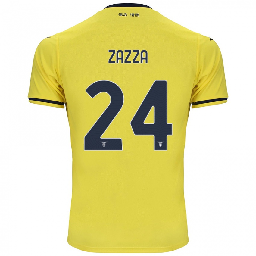 Criança Camisola Matteo Zazza #24 Amarelo Alternativa 2024/25 Camisa Brasil