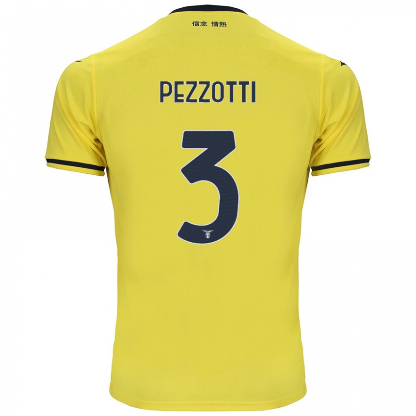 Criança Camisola Arianna Pezzotti #3 Amarelo Alternativa 2024/25 Camisa Brasil