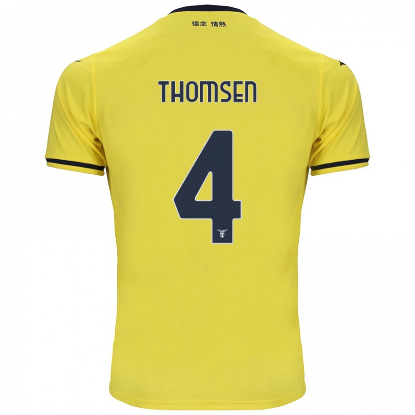 Criança Camisola Maria Møller Thomsen #4 Amarelo Alternativa 2024/25 Camisa Brasil