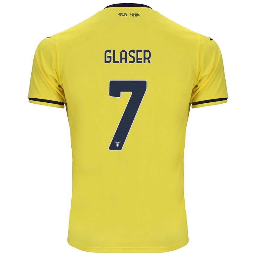 Criança Camisola Julia Glaser #7 Amarelo Alternativa 2024/25 Camisa Brasil