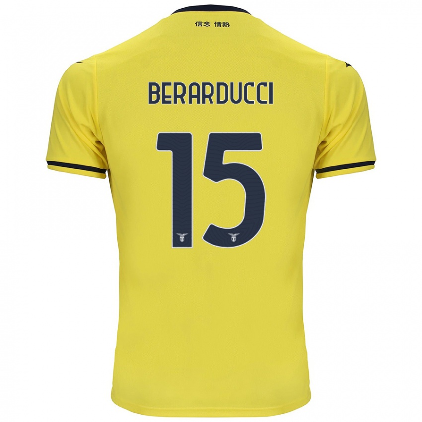 Criança Camisola Martina Berarducci #15 Amarelo Alternativa 2024/25 Camisa Brasil