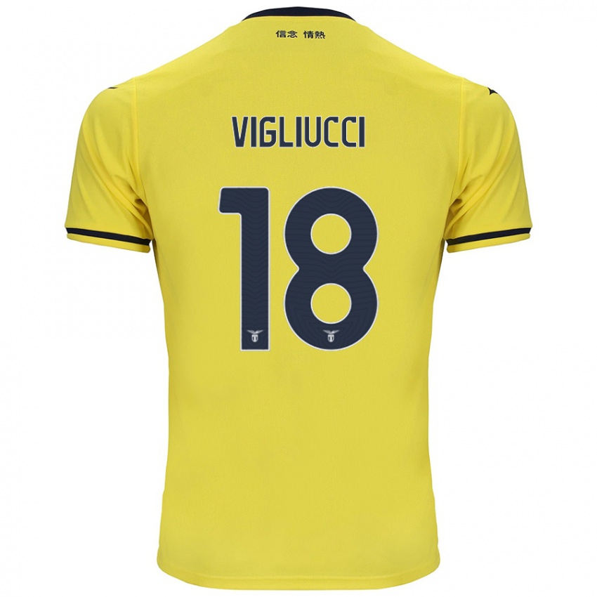 Criança Camisola Chiara Vigliucci #18 Amarelo Alternativa 2024/25 Camisa Brasil