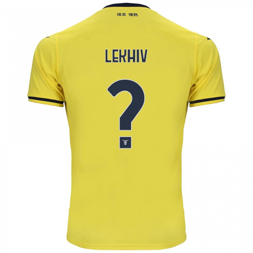 Criança Camisola Maksym Lekhiv #0 Amarelo Alternativa 2024/25 Camisa Brasil