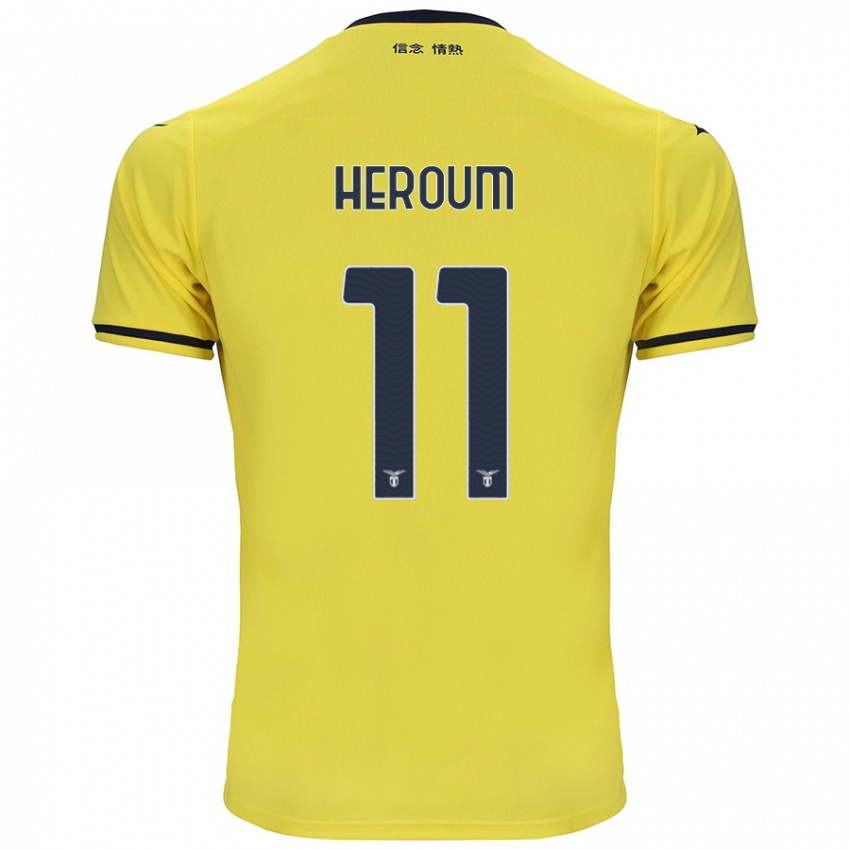 Criança Camisola Nora Heroum #11 Amarelo Alternativa 2024/25 Camisa Brasil