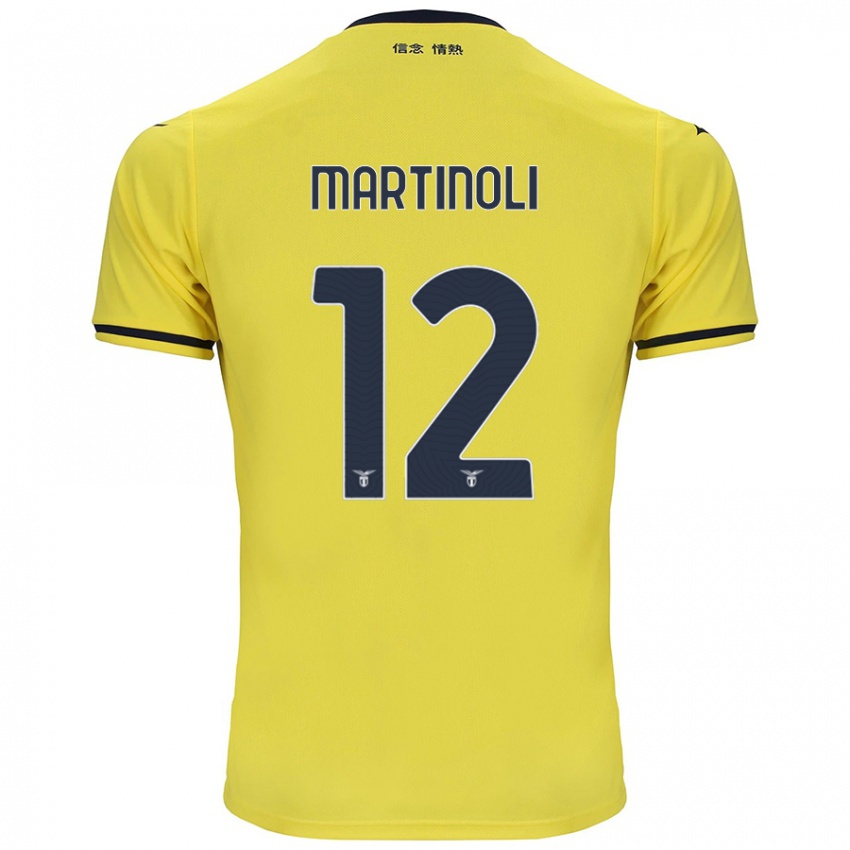 Criança Camisola Elettra Martinoli #12 Amarelo Alternativa 2024/25 Camisa Brasil