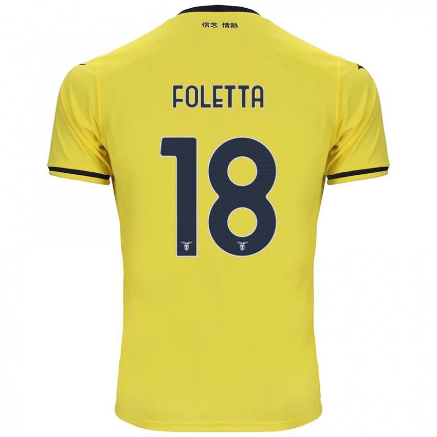 Criança Camisola Isabella Foletta #18 Amarelo Alternativa 2024/25 Camisa Brasil