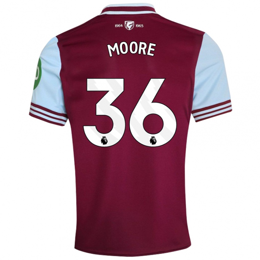 Homem Camisola Sean Moore #36 Vermelho Escuro Principal 2024/25 Camisa Brasil