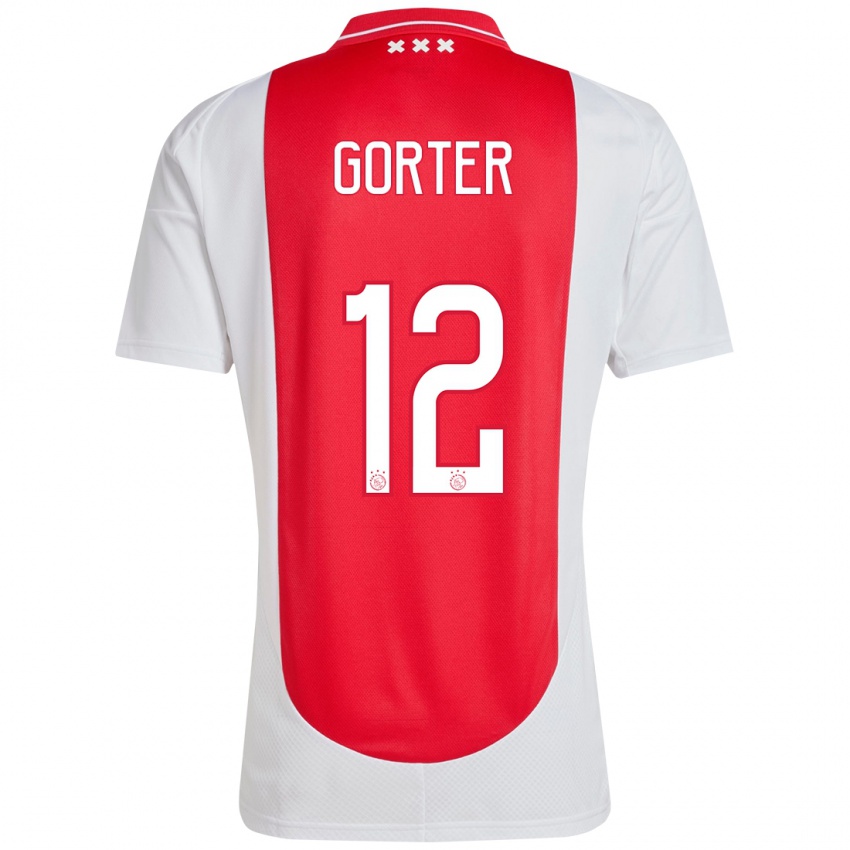 Homem Camisola Jay Gorter #12 Branco Vermelho Principal 2024/25 Camisa Brasil