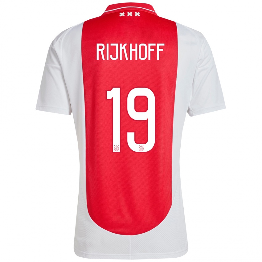 Homem Camisola Julian Rijkhoff #19 Branco Vermelho Principal 2024/25 Camisa Brasil