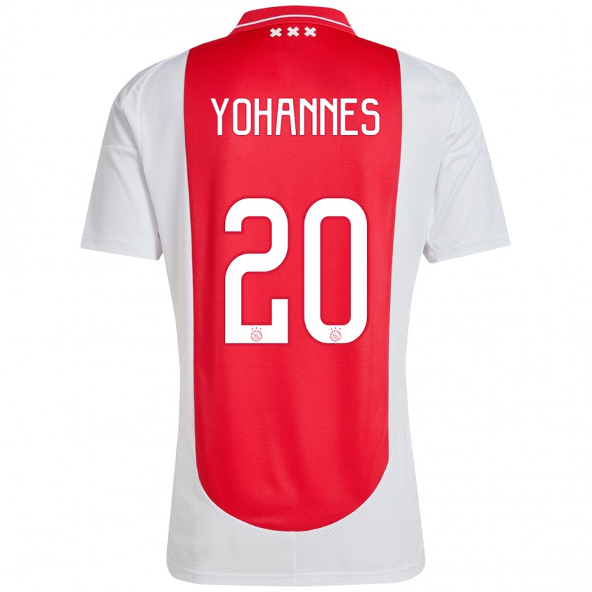 Homem Camisola Lily Yohannes #20 Branco Vermelho Principal 2024/25 Camisa Brasil