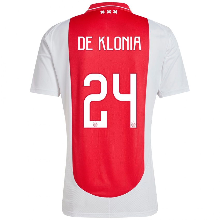 Homem Camisola Daliyah De Klonia #24 Branco Vermelho Principal 2024/25 Camisa Brasil