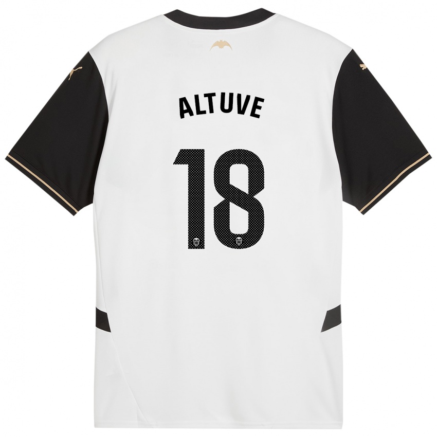 Homem Camisola Oriana Altuve #18 Preto Branco Principal 2024/25 Camisa Brasil