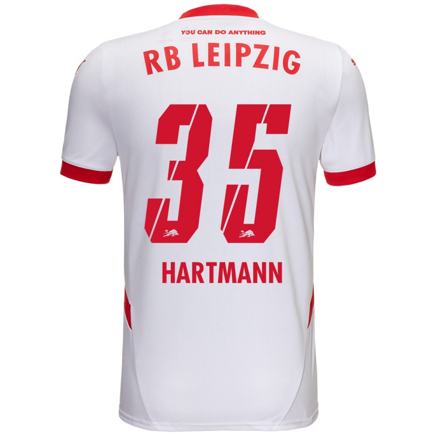 Homem Camisola Fabrice Hartmann #35 Vermelho Branco Principal 2024/25 Camisa Brasil