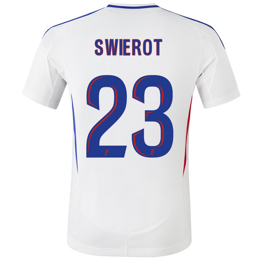 Homem Camisola Julie Swierot #23 Azul Branco Principal 2024/25 Camisa Brasil