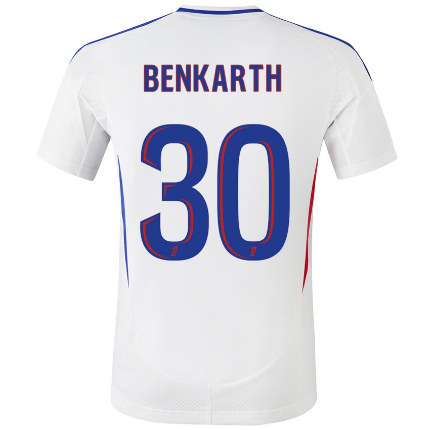 Homem Camisola Laura Benkarth #30 Azul Branco Principal 2024/25 Camisa Brasil