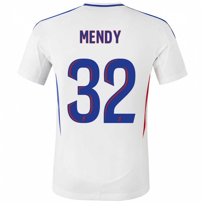 Homem Camisola Maeline Mendy #32 Azul Branco Principal 2024/25 Camisa Brasil