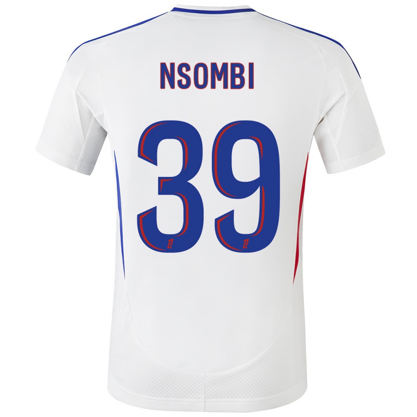 Homem Camisola Gael Nsombi #39 Azul Branco Principal 2024/25 Camisa Brasil