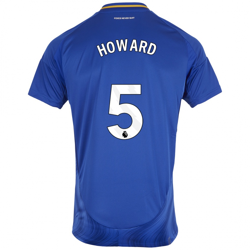 Homem Camisola Sophie Howard #5 Azul Branco Principal 2024/25 Camisa Brasil