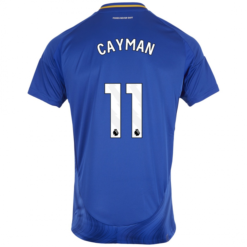 Homem Camisola Janice Cayman #11 Azul Branco Principal 2024/25 Camisa Brasil