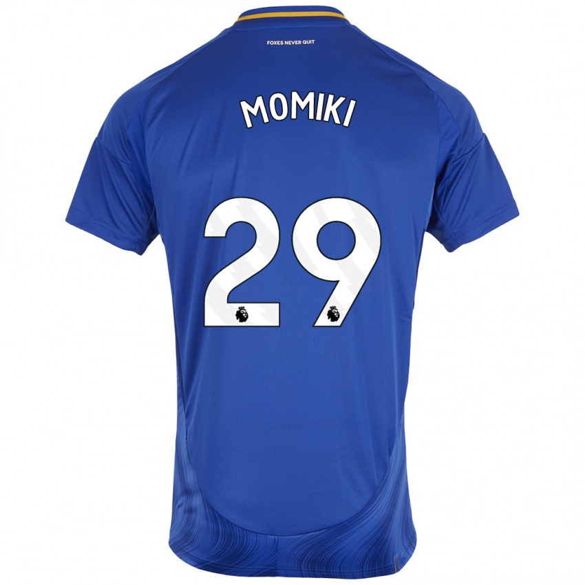 Homem Camisola Yuka Momiki #29 Azul Branco Principal 2024/25 Camisa Brasil