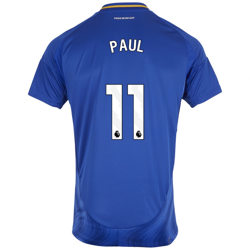 Homem Camisola Lachante Paul #11 Azul Branco Principal 2024/25 Camisa Brasil