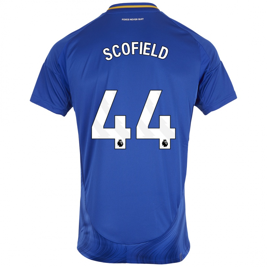 Homem Camisola Connie Scofield #44 Azul Branco Principal 2024/25 Camisa Brasil