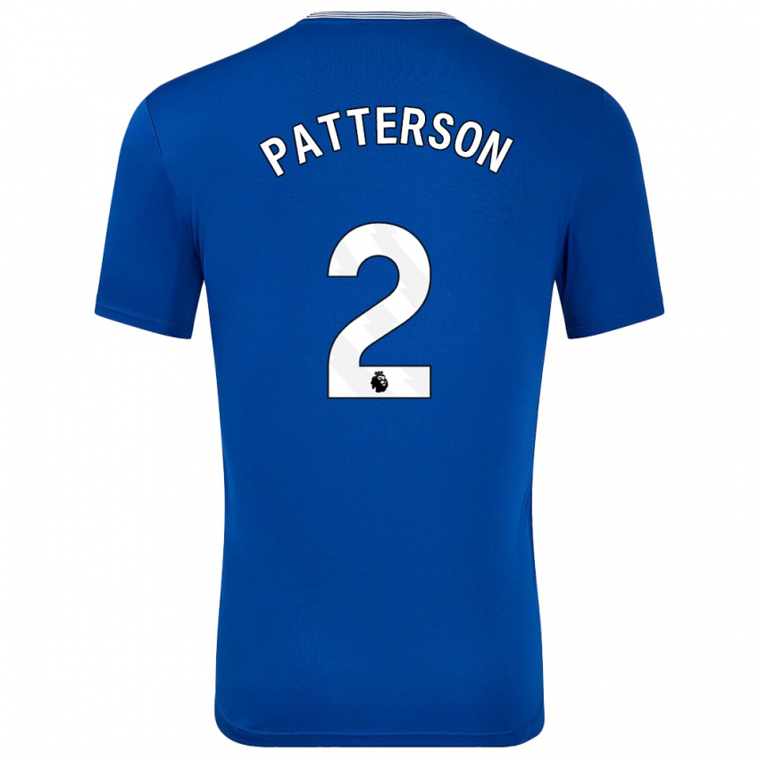 Homem Camisola Nathan Patterson #2 Azul Com Principal 2024/25 Camisa Brasil