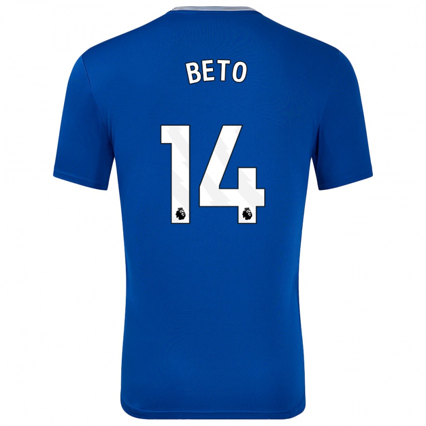 Homem Camisola Beto #14 Azul Com Principal 2024/25 Camisa Brasil