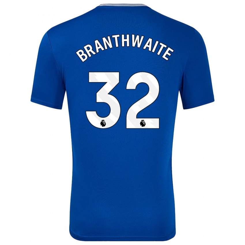 Homem Camisola Jarrad Branthwaite #32 Azul Com Principal 2024/25 Camisa Brasil