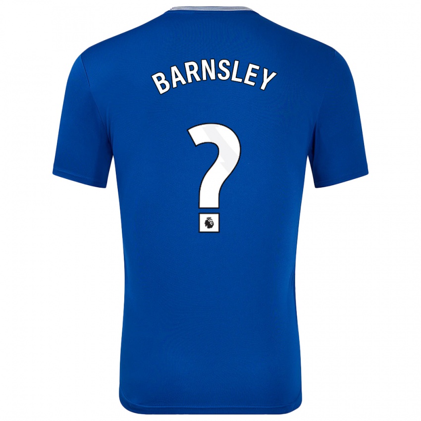 Homem Camisola Fraser Barnsley #0 Azul Com Principal 2024/25 Camisa Brasil