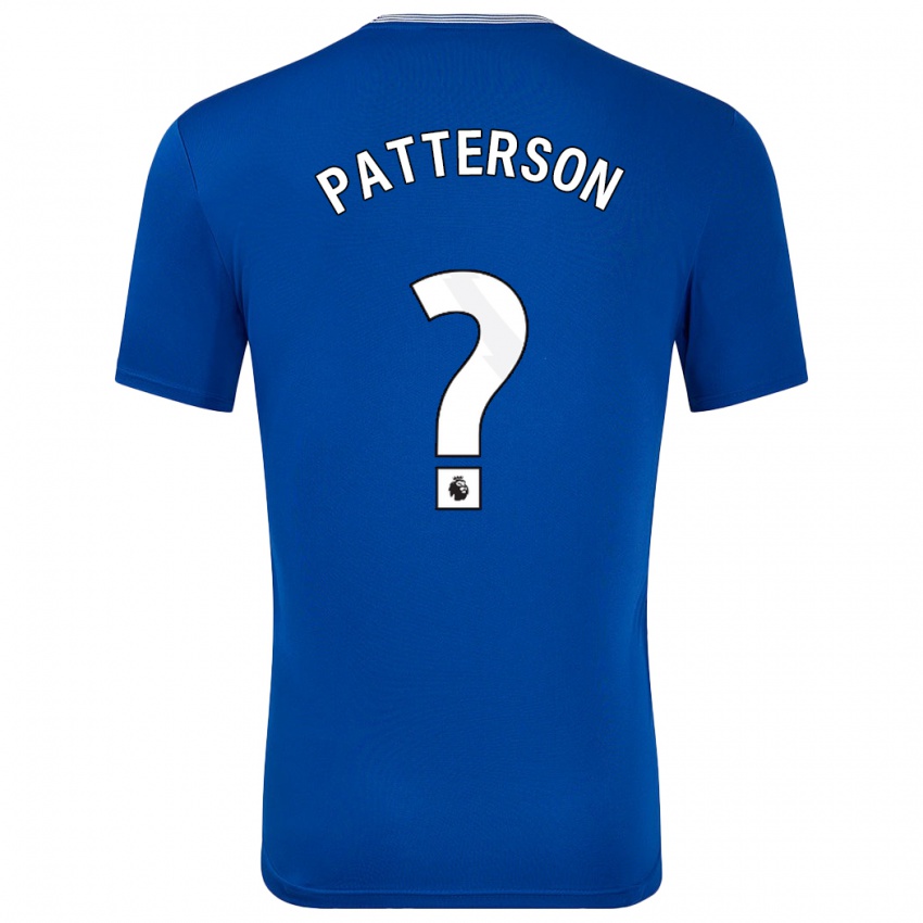 Homem Camisola Jack Patterson #0 Azul Com Principal 2024/25 Camisa Brasil