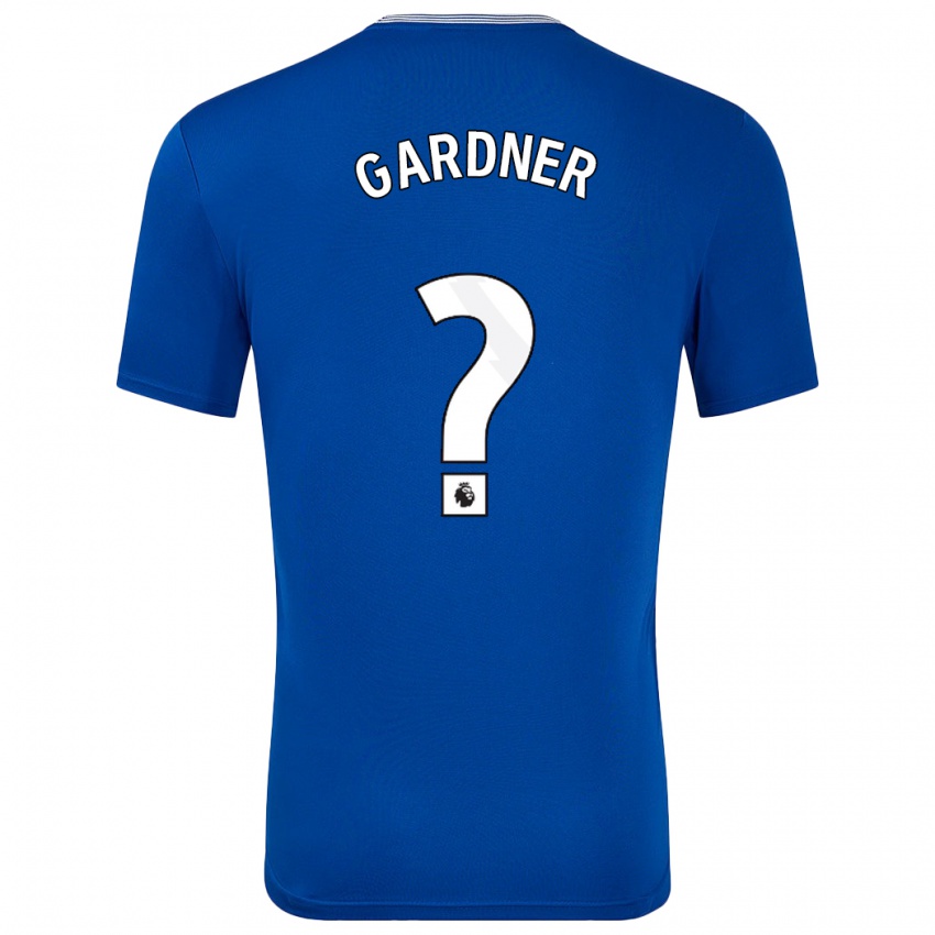 Homem Camisola Luis Gardner #0 Azul Com Principal 2024/25 Camisa Brasil