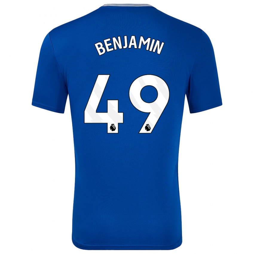 Homem Camisola Omari Benjamin #49 Azul Com Principal 2024/25 Camisa Brasil