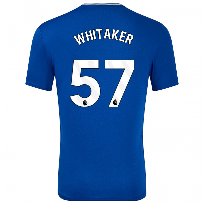 Homem Camisola Charlie Whitaker #57 Azul Com Principal 2024/25 Camisa Brasil